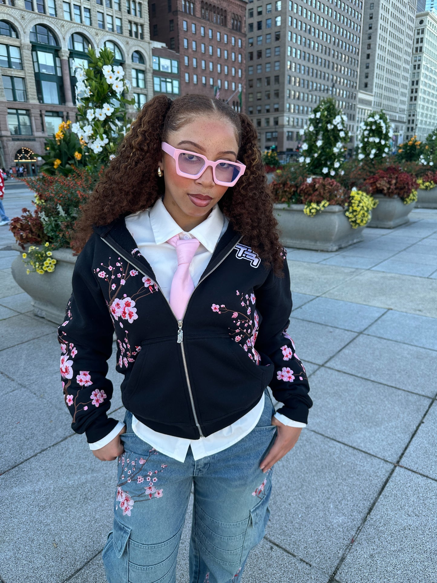 Black Cherry Blossom Hoodie (Limited)