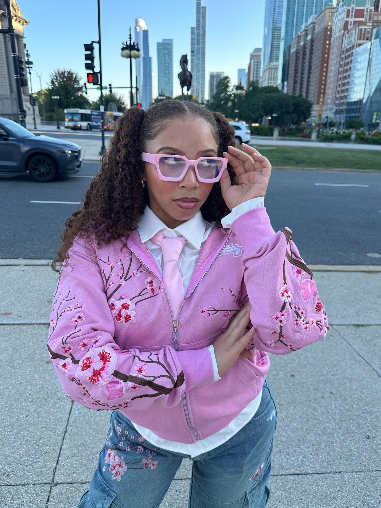 Pink Cherry Blossom Hoodie (Pre-Order)