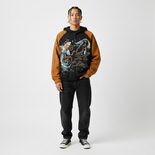 Koi Fish Hoodie Orange